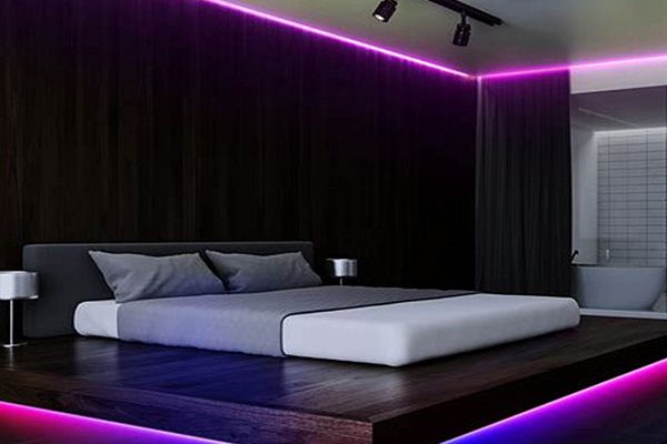 Unique ideas to decorate your bedroom with rechargeable LED light strips